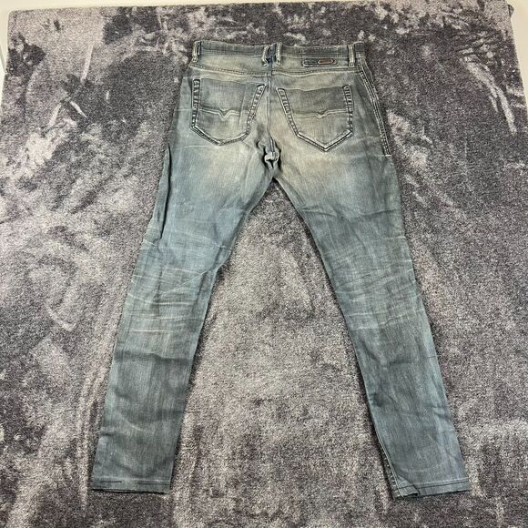 Diesel Slim-Carrot Tepphar Denim Distressed Jeans Men's 31X32(31X30) 0886A - Picture 13 of 16